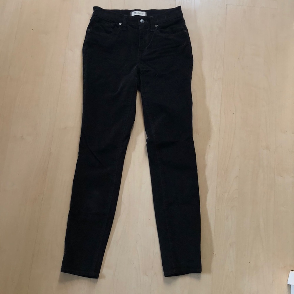 Black Velvet Madewell Skinny Jeans